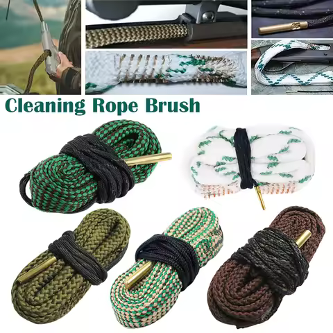 Gun Cleaning Snake Rope 223 5.56mm Caliber Barrel Cleaner Bore Cleaning Snake Ropes Universal Huntin