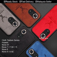 Huawei Nova 7 7i SE 8 9 7SE Nova5T Nova7i Cloth Texture Phone Case Casing Cover