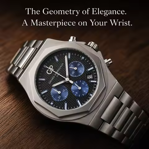 2026 Hot GP Girard-Perregaux Men Multifunction Quartz Chronograph Luxury Business Waterproof Sport W