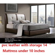 (Pre-order)（Free 🚚）BED FRAME★Storage BED FRAME★ Leather Divan Bed Frame All Sizes Available
