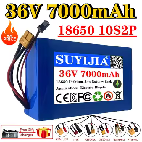 10S2P 36V 7000mAh 36v Electric Scooter Battery Lithium Electric Scooter 500W Electric Scooter Batter