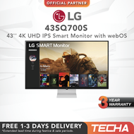 LG 43SQ700S | 43" 4K UHD | USB-C | IPS | Smart Monitor (43SQ700S-W)