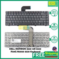 DELL INSPIRON 3550 14R 5520 P20G N5050 3520 Laptop Keyboard