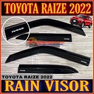 TOYOTA RAIZE 2022 RAIN VISOR (toyota raize accessories) raize visor