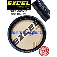 EXCEL JAPAN RIM SIZE 185X18 BLACK LIMITED STOCK (1PC) ONLY ORIGINAL100%JAPAN EXCEL RIM
