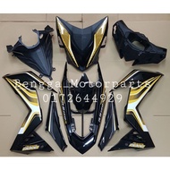 Rs150 V1&V2 Cover Set Custom Hitam Kilat