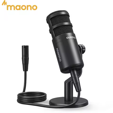 MAONO PD100 Dynamic XLR PC Microphone All Metall Gaming Broadcast Recording Streaming Work for Audio