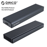 【CW】 ORICO Dual โปรโตคอล M.2เคส SSD สนับสนุน M2 NVME SATA เอสเอสดี Disk สำหรับ M.2 M คีย์ B M USB 3.1ประเภท C 10Gbps ฮาร์ดไดรฟ์ Enclosure สินค้าสปอต สินค้าสปอต A ของขวัญ ของขวัญ ของขวัญ gift gift