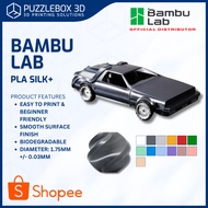 Bambu Lab PLA Silk+ 3D Printing Filament Shiny Like Chrome Smooth Like Silk & Enhance Layer Adhesion
