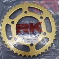 RK JAPAN SPROCKET Y15 428 GOLD REAR SPROCKET