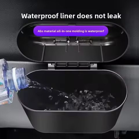 For BMW 5 Series E39 E39 M5 E60 M5 Sedan F10 F10N F18 F11 F11N Car Trash Bin Black Square Pressing H