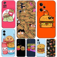 Phone Case For Xiaomi Redmi 12 5G Note 12 PRO Plus 5G 12S 4G Funny Hamburger