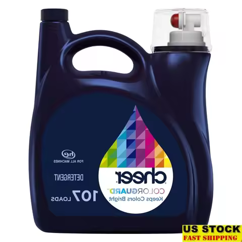 Liquid Laundry Detergent HE Compatible 154 fl oz Color Protection Fresh Clean Scent Fights Fading Pi