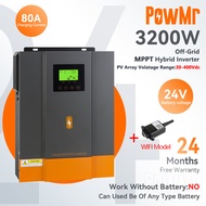 PowMr 3.2KW Hybrid Solar Inverter Inverter 24v Hybrid Inverter Hybrid Inverter Hybrid MPPT Inverter 