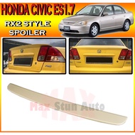 HONDA CIVIC ES1.7 2001-2003 RX2 STYLE SPOILER (RX2) SPOILER DUCKTAIL FOR CIVIC ES 1.7 ABS BONNET SKI