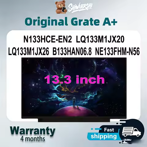 Original New A+ 13.3" Laptop Lcd Screen Monitor Panel Slim N133HCE EN2 LQ133M1JX20 LQ133M1JX26 B133H