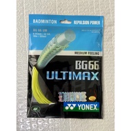 Yonex สายไม้แบดมินตัน BG66 Ultimax (0.65 มม.) สําหรับฝึกแบดมินตัน