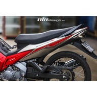 Removable Sticker for Exciter 2009 Crypton X Greek Red Silver Model