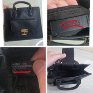 MK BLACK GENUINE LEATHER SLING BAG