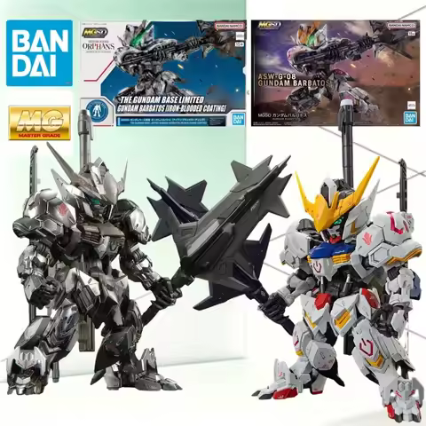 BANDAI Dual MGSD ASW-G-08 Barbatos Regular & Iron Blood Coating SD Gundam Full Movable Iron-Blooded 