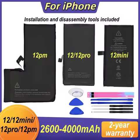 New lithium battery For iPhone 3501mAh-5000mAh Replacement Battery is suitable For iPhone 12/12mini/