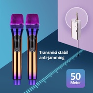MKC KIMISO Mic Wireless Profesional Microphone LT-128 | Mic Microphone Profesional Wireless