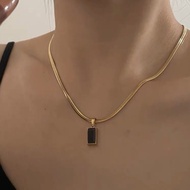 Kalung Pipih Delima Hijau 24k Anti Karat Selamanya