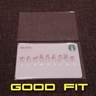 100pcs Good Fit Starbucks Card Plastic Sleeve Case For Coffee Bean CBTL Credit Debit Card IC Driving