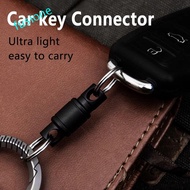 FUSIONEDGE Mini Rotary Buckle, Rotary Mechanism Mini Titanium Alloy Keychain, Keyring Detachable Des