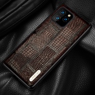 Retro Splice Genuine Leather Phone Case for iPhone 13 Pro Max 12 Min 11 12 Pro Max X XS Max XR 8 Plus 6 6s 7 Plus SE 2020 Cover