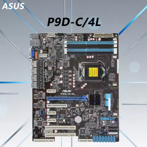 ASUS P9D-C/4L Motherboard Intel C224 Socket 1150 Support Xeon E3-1220 v3 E3-1231 v3 i3-4130 i3-4330 