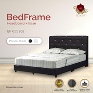 【𝐄𝐔𝐃𝐎𝐑𝐀 𝐅𝐔𝐑𝐍𝐈𝐓𝐔𝐑𝐄】Diamond Divan Bed frame/Pvc Queen Divan Bed frame/Rangka Katil Divan Queen/King/Si