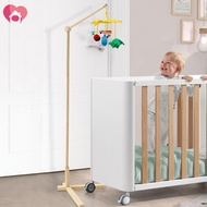 Wood Floor Standing Crib Mobile Arm 153.5cm Height Movable Baby Mobile Holder for Hanging Toys SHOPS