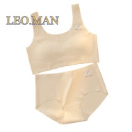 LEO.MAN 2-Piece Children's Bra Set + Underwear Plain Color Model BTX559