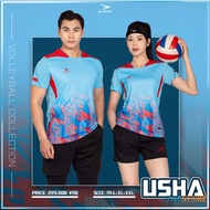 Bộ Quần Áo Bóng Chuyển Beyono Usha Màu Xanh Dương - Đồ bóng Chuyền Thể Thao Nam Nữ Mới Nhất