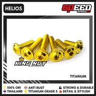 Baut Cover Underbone WR3 Kawasaki Ninja S SS R RR Baut Titanium Grade 5 Probolt Thailand King Nut