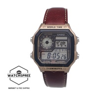 [Watchspree] Casio Digital Leather Band Watch AE1200WHL-5A AE-1200WHL-5A