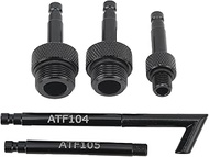 ATF Filler Adapter, 5 Pieces ATF Automatic Transmission Oil Filler Adapter 2 Aluminum Alloy Replacem