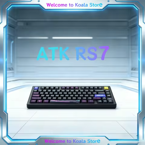 ATK RS7 RS7 V2 Magnetic Switch Mechanical Keyboard Aluminum Alloy RGB 8K Return Rate RT Adjustable W