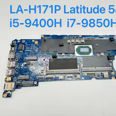 EDC42 LA-H171P i5-9400H / i7-9850H CPU Mainboard For DEL LATITUDE 5401 Laptop Motherboard CN 039CRJ 