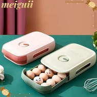 MEIGUII Egg Trays, Drawer Type Anti-fall Egg Storage Box, Space Saving Earthquake-proof Large Capaci