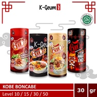 Boncabe Sambal Sow Chili Powder Bottle Level 10,15,30,50