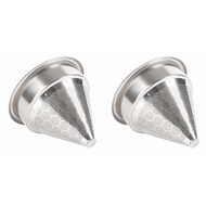 2pcs 58mm Filter Basket with Pour over Coffee Dripper Compatible with 58mm Bottomless Portafilters