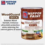 Nippon Paint WoodGuard DECK 1L Gloss the varnish protects timber surfaces