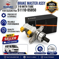 Suzuki F6A Brake Master Cylinder Assembly 7/8 51110-85850 With Tube Replacement