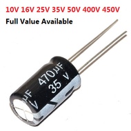 20PCS 35V 470uF Aluminum Electrolytic Capacitor 4V 10V 16V 25V 35V 100UF 220UF 330UF 470UF 680UF 100