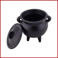 Halloween Witch Cauldron Vintage Black Halloween Decoration Burner Mini Cauldron Witches Pot for Tab
