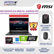 MSI Stealth A16 MercedesAMG AI+ A3XWGG-037 16'' QHD+ Gaming Laptop ( Ryzen AI 9 HX 370, 32GB, 2TB SS
