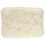 Dolce & Gabbana 1846 米白色蕾絲、金屬和羊毛手拿包，成色極佳。二手。 DOLCE & GABBANA