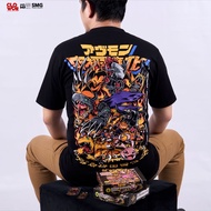 CLOWOR Agumon Evolutions Greymon Metal Greymon Wargreymon Digimon Adventure Anime Kaos T-shirt Kaos 